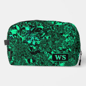 Vibrant Green Monogram Toiletry Bag Toilettasje (Voorkant)