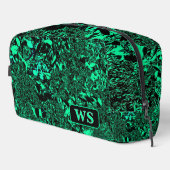 Vibrant Green Monogram Toiletry Bag Toilettasje (Rechterhoek)