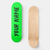 Vibrant Green Persoonlijk Skateboard (Voorkant)
