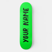 Vibrant Green Persoonlijk Skateboard (Voorkant)