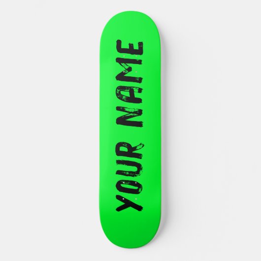 Vibrant Green Persoonlijk Skateboard (Voorkant)