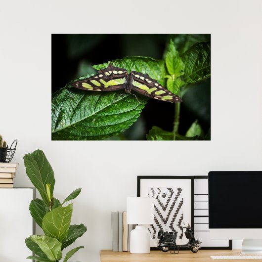 Vibrant Green Print (Thuiskantoor)