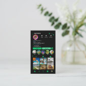Vibrant Green Realtor Instagram QR-code Visitekaartje (Staand voorkant)