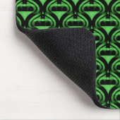 Vibrant Green Retro Cool Mousepad Muismat (Hoek)