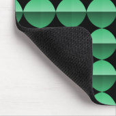 Vibrant Green Retro Flair Mousepad Muismat (Hoek)