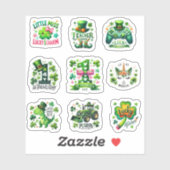 Vibrant Green St. Patrick’s Day Kids Pack Sticker (Vel)