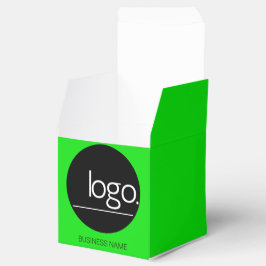 VIBRANT GROEN EIGEN KANTOOR LOGO AANGEPASTE VERPAK BEDANKDOOSJES