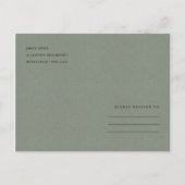 VIBRANT GROEN WATERVERF SUCCULT BEWAAKT DE DATUM AANKONDIGINGSKAART (Achterkant)