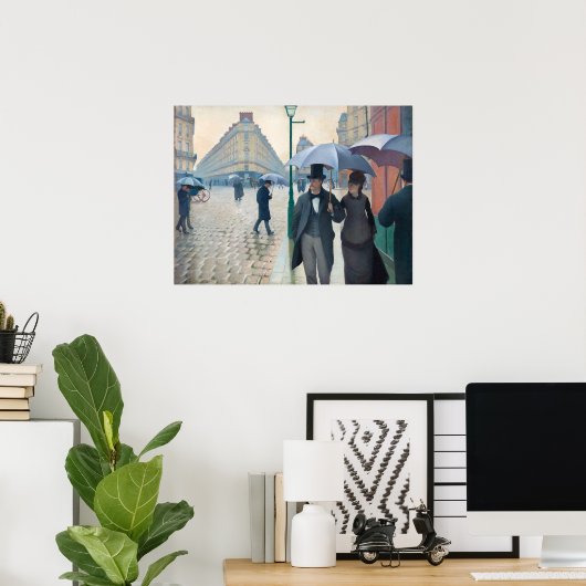 Vibrant Gustave Caillebotte Paris Poster (Thuiskantoor)