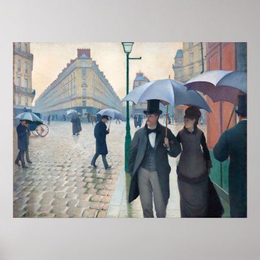 Vibrant Gustave Caillebotte Paris Poster (Voorkant)