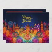 Vibrant Happy Diwali (Voorkant / Achterkant)