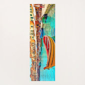 Vibrant Harbour: mediterrane gelukzaligheid Yogamat (Achterkant)