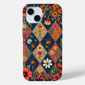 Vibrant Harmony: Geometrische Bloemen Telefoon Cas Case-Mate iPhone Case (Achterkant)