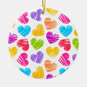 Vibrant harten Ornament
