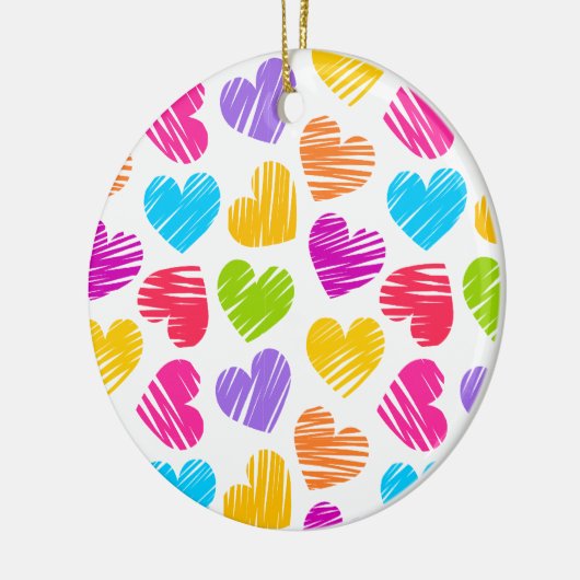 Vibrant harten Ornament (Links)