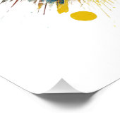 Vibrant Heart Explosion - Leuke Pop Art Design Perfect Poster (Hoek)