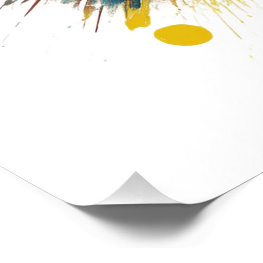 Vibrant Heart Explosion - Leuke Pop Art Design Perfect Poster (Hoek)