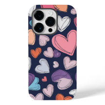 Vibrant Hearts iPhone Case - Romantisch cadeau-ide