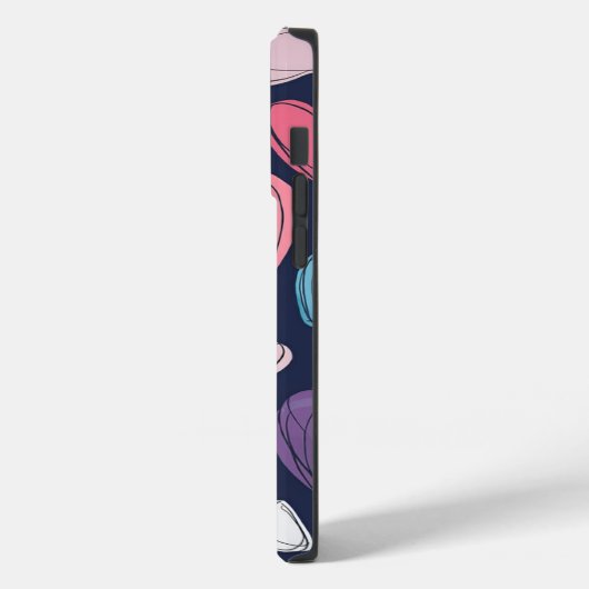 Vibrant Hearts iPhone Case - Romantisch cadeau-ide (Achterkant / Links)