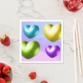 Vibrant Hearts Napkins Servet (Insitu)