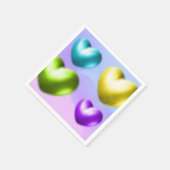 Vibrant Hearts Napkins Servet (Hoek)