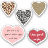 Vibrant hearts romance wallpaper sticker (Voorkant)