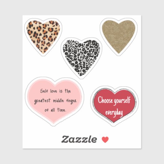 Vibrant hearts romance wallpaper sticker (Vel)