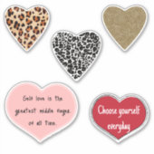 Vibrant hearts romance wallpaper sticker (Voorkant)