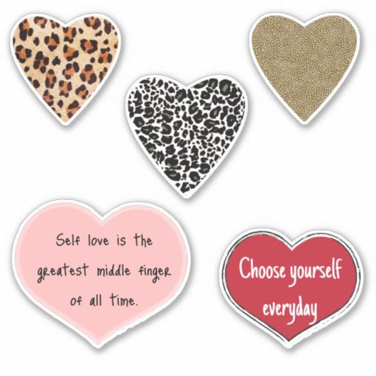 Vibrant hearts romance wallpaper sticker (Voorkant)