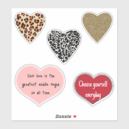 Vibrant hearts romance wallpaper sticker