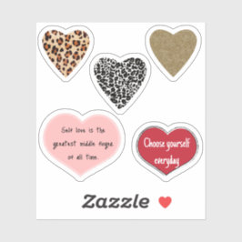 Vibrant hearts romance wallpaper sticker