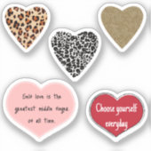 Vibrant hearts romance wallpaper sticker (Voorkant)