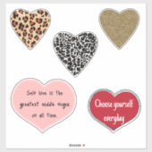 Vibrant hearts romance wallpaper sticker (Vel)