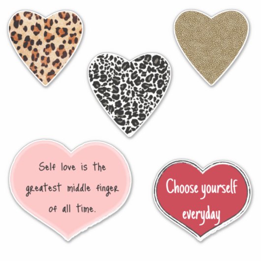 Vibrant hearts romance wallpaper sticker (Voorkant)