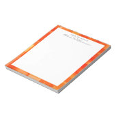Vibrant hedendaags Abstract modern kunstOranje Notitieblok (Linkerzijde)