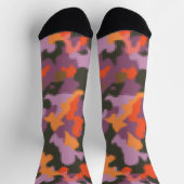 Vibrant heldere Oranje gele kleurige Camo Sokken (Top)