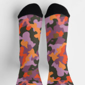 Vibrant heldere Oranje gele kleurige Camo Sokken (Top)
