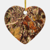 Vibrant Herfst Forest Natuur Camouflage Decor Keramisch Ornament (Voorkant)