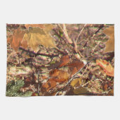 Vibrant Herfst Forest Natuur Camouflage Decor Theedoek (Horizontaal)