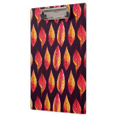 Vibrant herfstpatroon rood en geel klembord (Links)