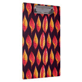 Vibrant herfstpatroon rood en geel klembord (Rechts)