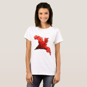 Vibrant Hibiscus Flower T-shirt (Voorkant volledig)