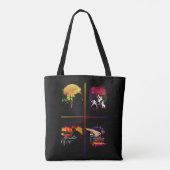 Vibrant Hip Hop Elements AOP Tote MC DJ Breakdance Bag (Achterkant)