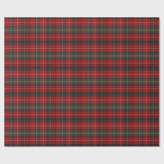 Vibrant Holiday Tartan Cadeaupapier (Vlak)