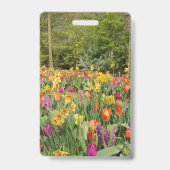 Vibrant Holland Tulip Garden Badge (Achterkant)