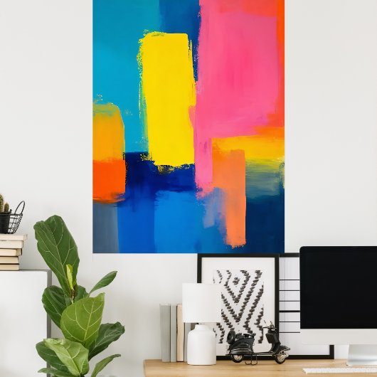 Vibrant Horizon Poster (Thuiskantoor)