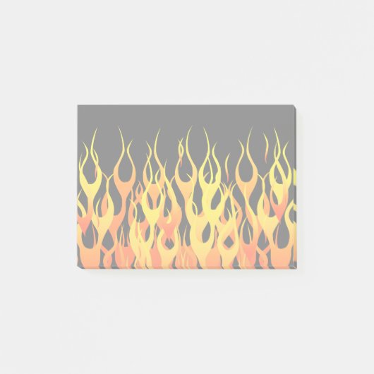 Vibrant Hot Classic Racing Flames on Fire Post-it® Notes (Voorkant)
