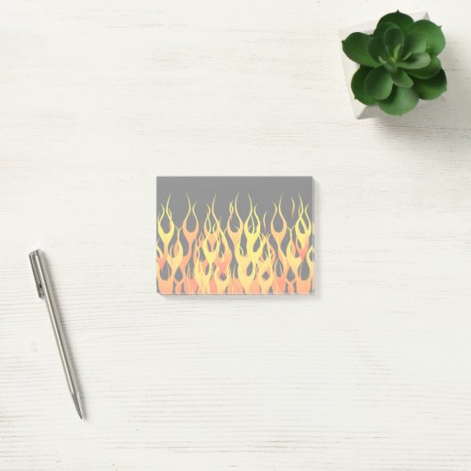 Vibrant Hot Classic Racing Flames on Fire Post-it® Notes (Kantoor)