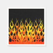 Vibrant Hot Classic Racing Flames on Fire Servetten (Voorkant)