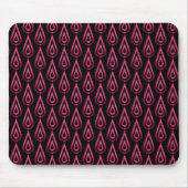 Vibrant Hot Pink Flickering Flames Mousepad Muismat (Voorkant)